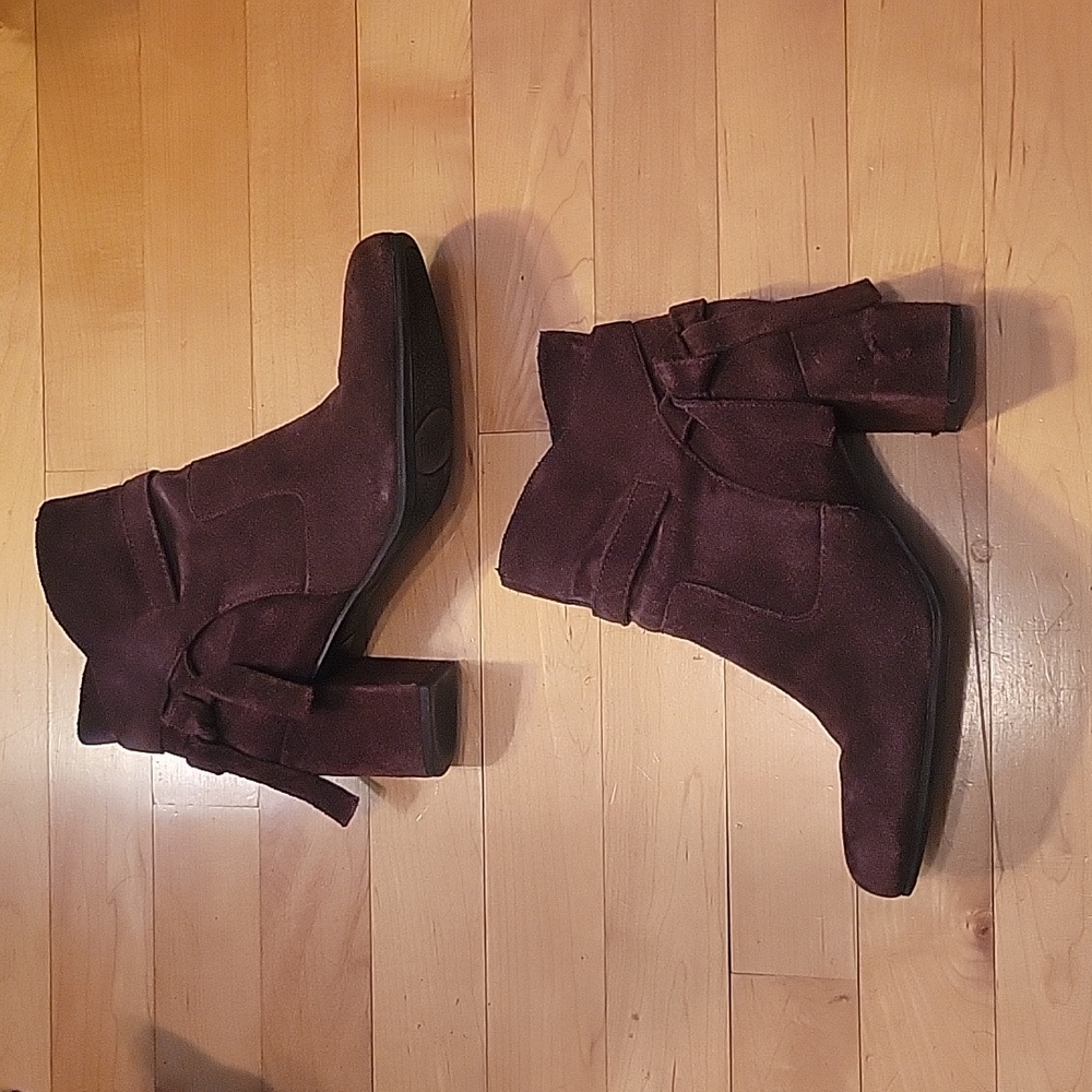 Franco Sarto Pamela Tassel Boots in Wine